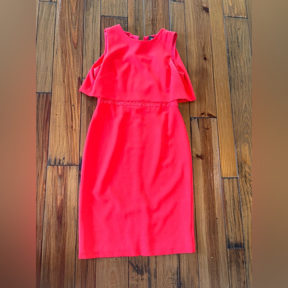 Red sleevess body con